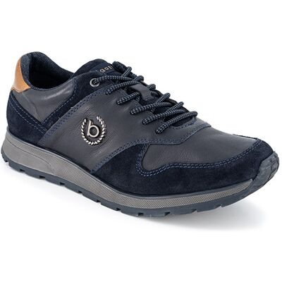 Bugatti Herren Sneaker blau Glattleder blau 41 (7,5) male Bugatti Herren Sneaker blau Glattleder blau 41 (7,5) male