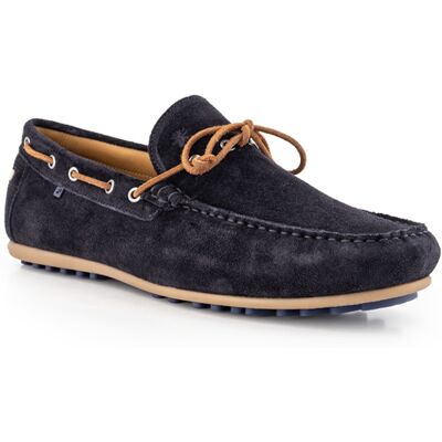 Floris van Bommel Herren Bootsschuhe blau Veloursleder blau 45 (10,5) male Floris van Bommel Herren Bootsschuhe blau Veloursleder blau 45 (10,5) male