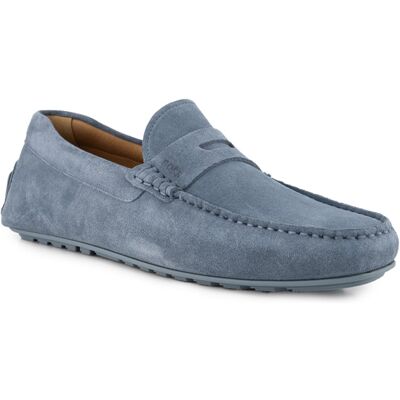 Boss Black Herren Mokassins blau Veloursleder blau 45 (10,5) male Boss Black Herren Mokassins blau Veloursleder blau 45 (10,5) male