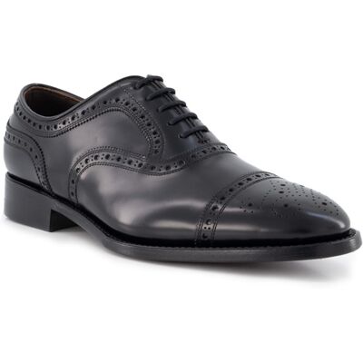 PRiME Shoes Herren Brogue schwarz Glattleder schwarz 43 (9) male PRiME Shoes Herren Brogue schwarz Glattleder schwarz 43 (9) male