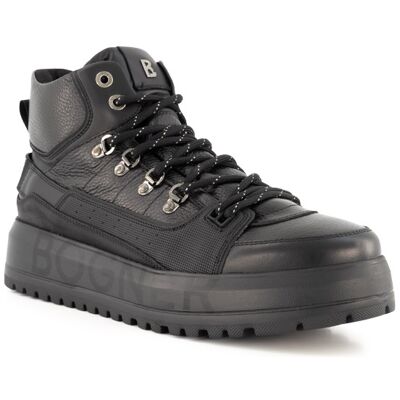 BOGNER Herren Schnürboots schwarz Glattleder schwarz 44 (9,5) male BOGNER Herren Schnürboots schwarz Glattleder schwarz 44 (9,5) male