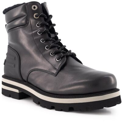 BOGNER Herren Schnürboots schwarz Glattleder schwarz 41 (7,5) male BOGNER Herren Schnürboots schwarz Glattleder schwarz 41 (7,5) male