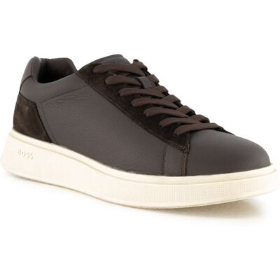 Boss Black Herren Sneaker braun Glattleder braun 45 (10,5) male Boss Black Herren Sneaker braun Glattleder braun 45 (10,5) male