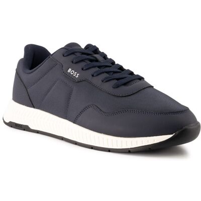 Boss Black Herren Sneaker blau Synthetik blau 44 (9,5) male Boss Black Herren Sneaker blau Synthetik blau 44 (9,5) male
