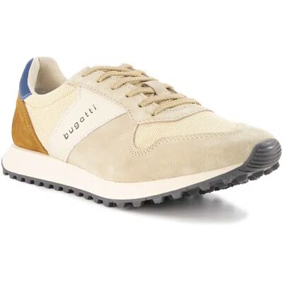 Bugatti Herren Sneaker beige Textil beige 45 (10,5) male Bugatti Herren Sneaker beige Textil beige 45 (10,5) male