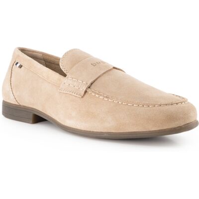 Bugatti Herren Loafer beige Veloursleder beige 44 (9,5) male Bugatti Herren Loafer beige Veloursleder beige 44 (9,5) male