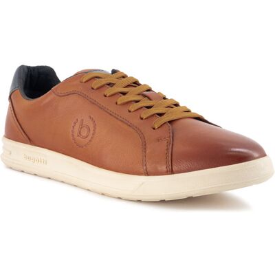 Bugatti Herren Sneaker braun Glattleder braun 41 (7,5) male Bugatti Herren Sneaker braun Glattleder braun 41 (7,5) male
