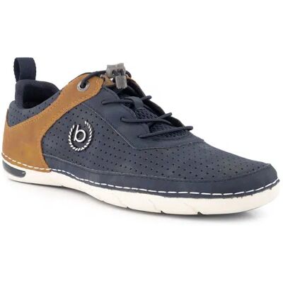 Bugatti Herren Schnürschuhe blau Textil blau 45 (10,5) male Bugatti Herren Schnürschuhe blau Textil blau 45 (10,5) male