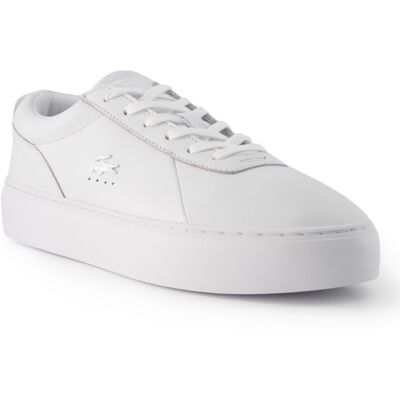 LACOSTE Herren Sneaker weiß Glattleder weiß 44,5 (10) male LACOSTE Herren Sneaker weiß Glattleder weiß 44,5 (10) male