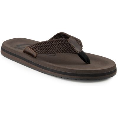 Gant Herren Zehensandalen braun Textil braun 45 (10,5) male Gant Herren Zehensandalen braun Textil braun 45 (10,5) male