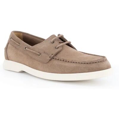 Boss Black Herren Bootsschuhe beige Veloursleder beige 44 (9,5) male Boss Black Herren Bootsschuhe beige Veloursleder beige 44 (9,5) male