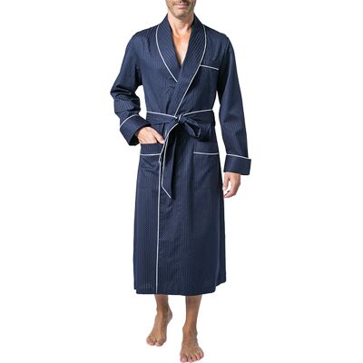 DEREK ROSE Herren Hausmantel blau gemustert blau M male DEREK ROSE Herren Hausmantel blau gemustert blau M male