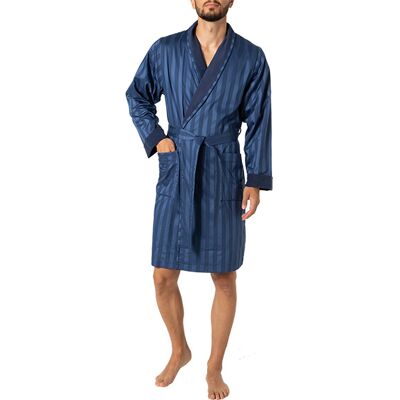 NOVILA - George - Blau gestreift - 100% Baumwolle - Bademantel NOVILA - George - Blau gestreift - 100% Baumwolle - Bademantel