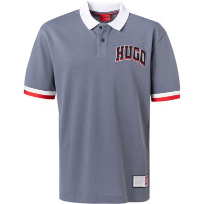 HUGO Herren Polo-Shirt grau Baumwoll-Piqué XL HUGO Herren Polo-Shirt grau Baumwoll-Piqué XL