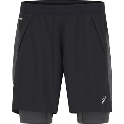 Asics Road 2N1 7IN Herren Schwarz L - Shorts Asics Road 2N1 7IN Herren Schwarz L - Shorts