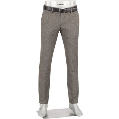 Alberto Herren Jersey braun Jersey meliert Slim Fit 34/32 Alberto Herren Jersey braun Jersey meliert Slim Fit 34/32
