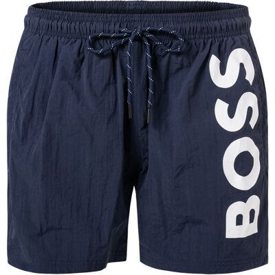 BOSS Black Herren Badeshorts blau Mikrofaser unifarben M BOSS Black Herren Badeshorts blau Mikrofaser unifarben M