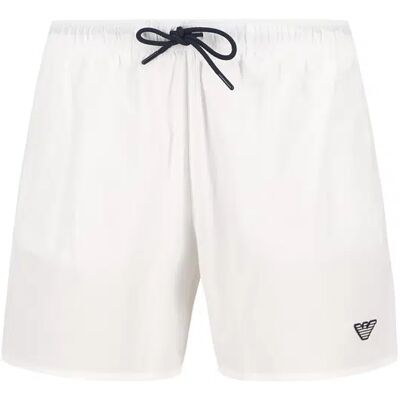 EMPORIO ARMANI Herren Badeshorts weiß Mikrofaser unifarben XXL EMPORIO ARMANI Herren Badeshorts weiß Mikrofaser unifarben XXL