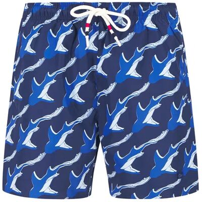 NAPAPIJRI Herren Badeshorts blau Mikrofaser gemustert M NAPAPIJRI Herren Badeshorts blau Mikrofaser gemustert M