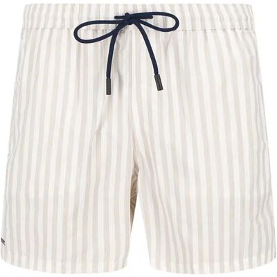 HILTL Herren Badeshorts beige Nylon gestreift XXL HILTL Herren Badeshorts beige Nylon gestreift XXL