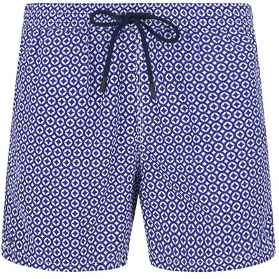 HILTL Herren Badeshorts blau Nylon gemustert XXL HILTL Herren Badeshorts blau Nylon gemustert XXL
