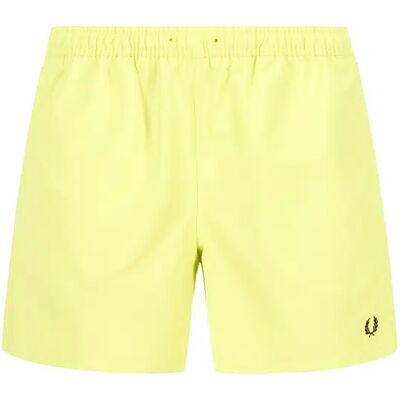 Fred Perry Herren Badeshorts gelb Mikrofaser unifarben XXL Fred Perry Herren Badeshorts gelb Mikrofaser unifarben XXL