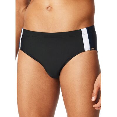 Schiesser Herren Badeslip schwarz Elasthane unifarben M Schiesser Herren Badeslip schwarz Elasthane unifarben M