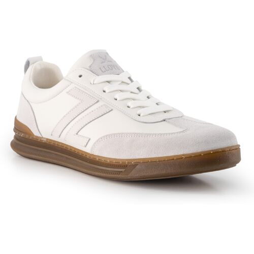 LLOYD Herren Sneaker weiß Glattleder 44 (9,5)