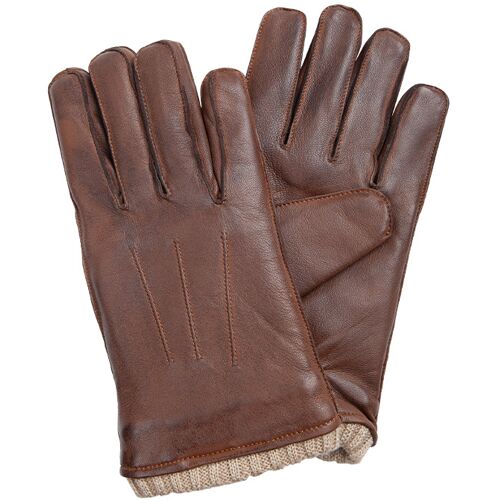 PEARLWOOD Herren Handschuhe braun Nappa M