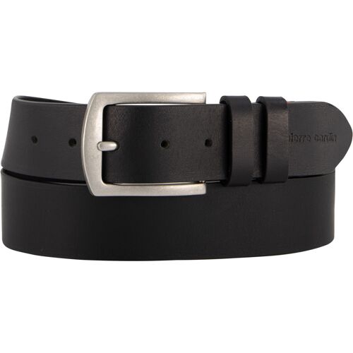 Pierre Cardin Herren Gürtel schwarz Glattleder 90 CM (32 INCH)