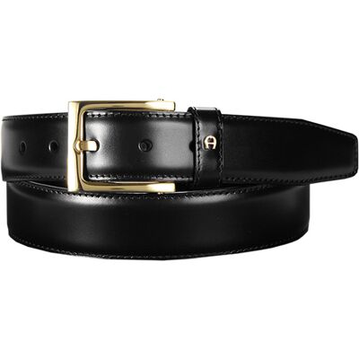 AIGNER Herren Gürtel schwarz Glattleder 95 CM (33 INCH) AIGNER Herren Gürtel schwarz Glattleder 95 CM (33 INCH)