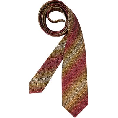 MISSONI Herren Krawatte rot Seide gemustert ONESIZE MISSONI Herren Krawatte rot Seide gemustert ONESIZE