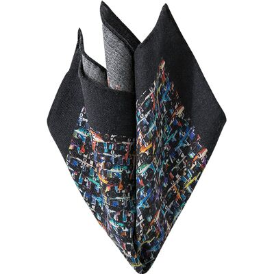 ETON Herren Einstecktuch mehrfarbig Wolle gemustert ONESIZE ETON Herren Einstecktuch mehrfarbig Wolle gemustert ONESIZE