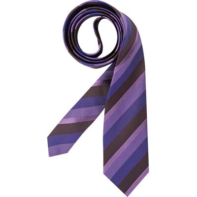 ETON Herren Krawatte violett Seide gestreift ONESIZE ETON Herren Krawatte violett Seide gestreift ONESIZE