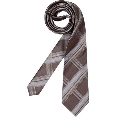HECHTER PARIS Herren Krawatte braun mit Karos ONESIZE HECHTER PARIS Herren Krawatte braun mit Karos ONESIZE