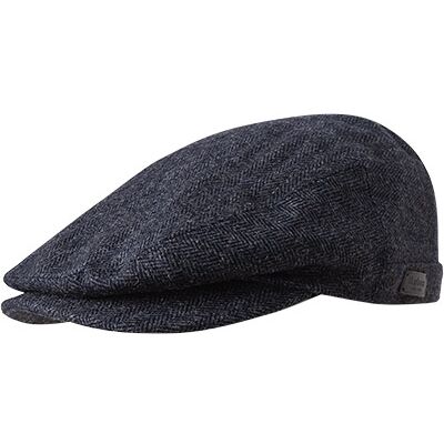 Barbour Herren Cap blau Wolle meliert M Barbour Herren Cap blau Wolle meliert M