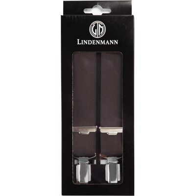 Lindenmann Herren Hosenträger braun unifarben 110 Lindenmann Herren Hosenträger braun unifarben 110