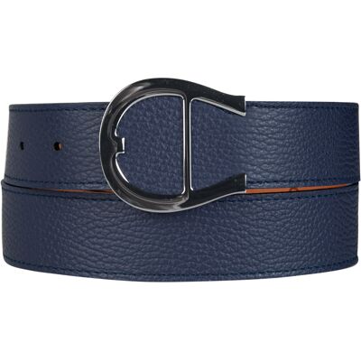 AIGNER Herren Gürtel blau Leder geprägt 85 CM (31 INCH) AIGNER Herren Gürtel blau Leder geprägt 85 CM (31 INCH)