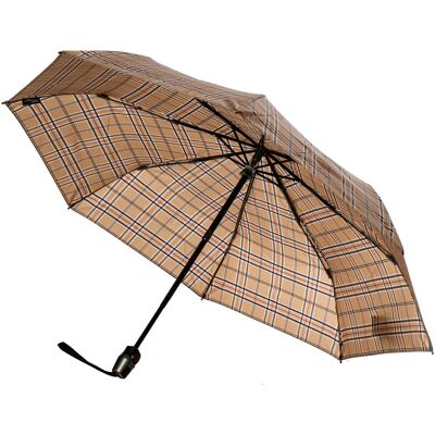 Knirps Herren Regenschirm beige kariert ONESIZE Knirps Herren Regenschirm beige kariert ONESIZE