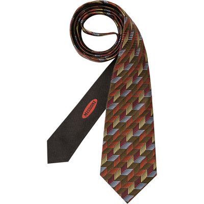 MISSONI Herren Krawatte mehrfarbig Seide gemustert ONESIZE MISSONI Herren Krawatte mehrfarbig Seide gemustert ONESIZE