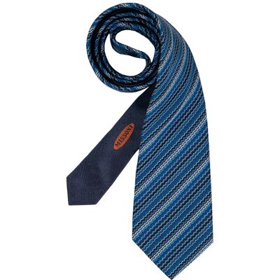 MISSONI Herren Krawatte blau Seide gemustert ONESIZE MISSONI Herren Krawatte blau Seide gemustert ONESIZE