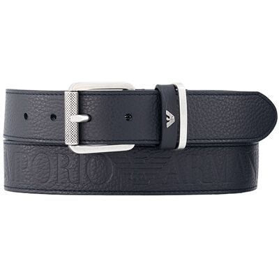 EMPORIO ARMANI Herren Gürtel blau Glattleder 105 CM (35 INCH) EMPORIO ARMANI Herren Gürtel blau Glattleder 105 CM (35 INCH)