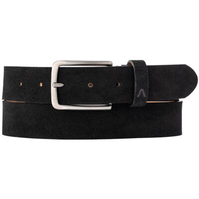 Alberto Herren Gürtel schwarz Veloursleder 125 CM (39 INCH) Alberto Herren Gürtel schwarz Veloursleder 125 CM (39 INCH)