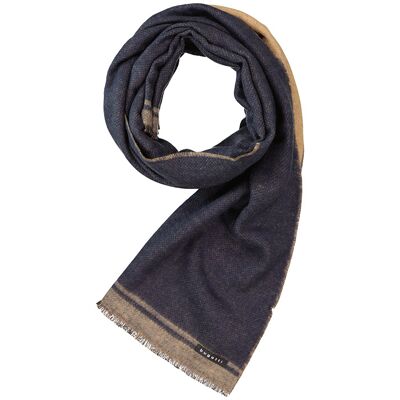 bugatti Herren Schal blau Woll-Stoff meliert ONESIZE bugatti Herren Schal blau Woll-Stoff meliert ONESIZE