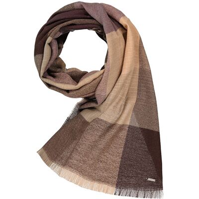 bugatti Herren Schal beige Woll-Stoff kariert ONESIZE bugatti Herren Schal beige Woll-Stoff kariert ONESIZE