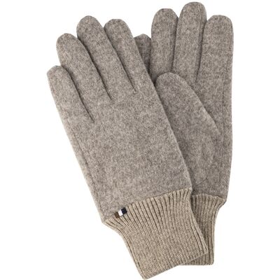 bugatti Herren Handschuhe beige Textil meliert L bugatti Herren Handschuhe beige Textil meliert L