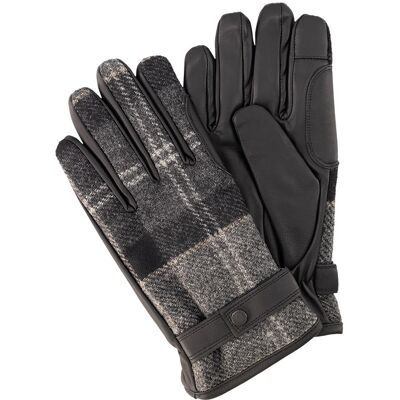 Barbour Herren Handschuhe grau Nappa kariert M Barbour Herren Handschuhe grau Nappa kariert M