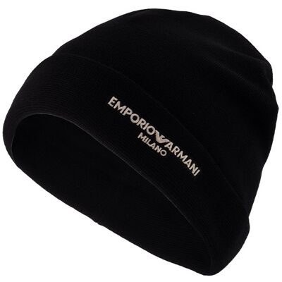 EMPORIO ARMANI Herren Mütze schwarz Wolle L EMPORIO ARMANI Herren Mütze schwarz Wolle L
