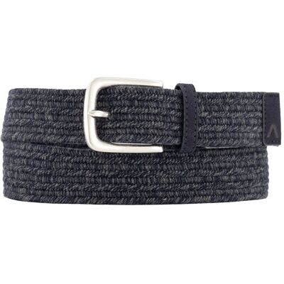 Alberto Herren Gürtel blau Textil meliert 85 CM (31 INCH) Alberto Herren Gürtel blau Textil meliert 85 CM (31 INCH)