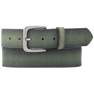 Lindenmann Herren Gürtel grün Leder geprägt 95 CM (33 INCH) Lindenmann Herren Gürtel grün Leder geprägt 95 CM (33 INCH)